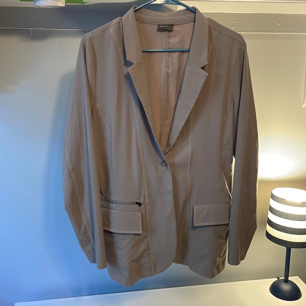 Eddie Bauer - Tan Workout Blazer - Size T14